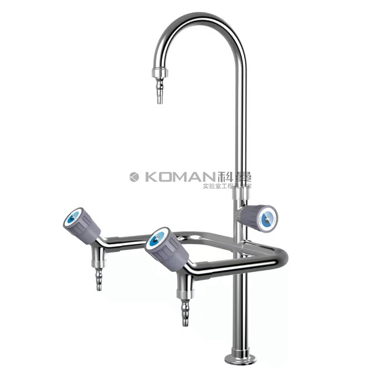 Laboratory Accessories Triple Outlet Lab Water Faucet Brass Tap
