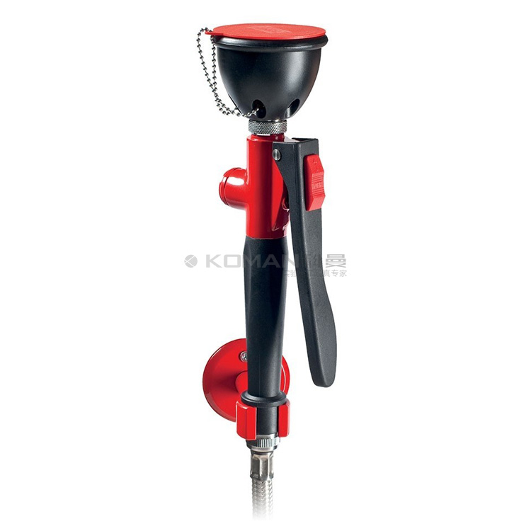 Solid Brass Emergency Safety Eye Wash with Dust Cap Inlet Pipe