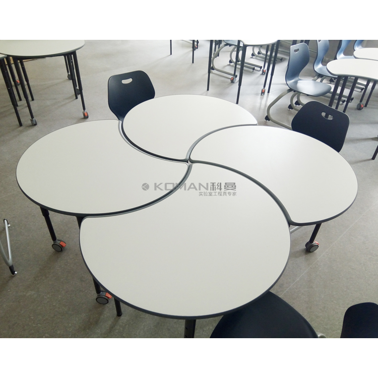 School lab table and chair