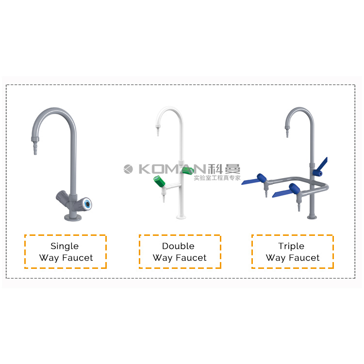 Laboratory triple three faucet