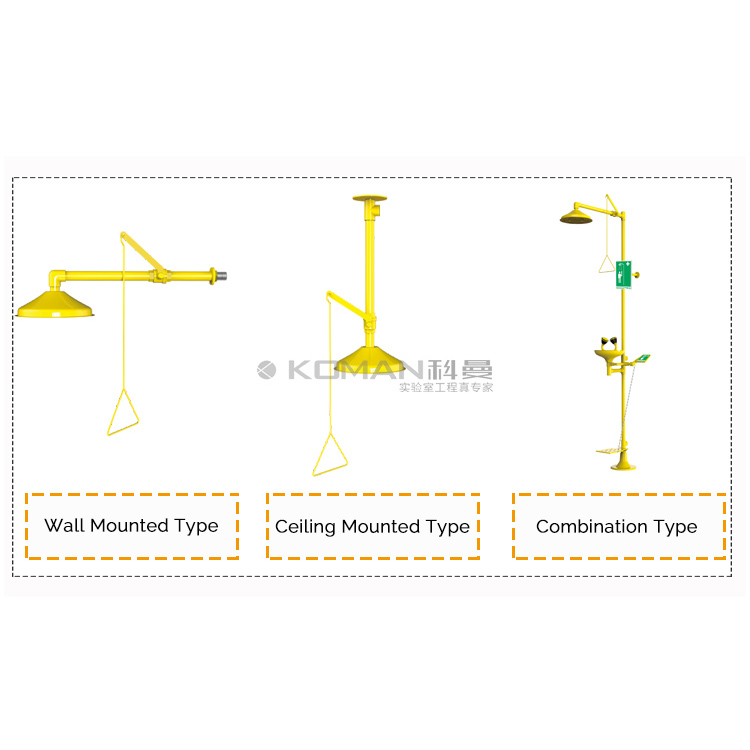 Laboratory emergency shower machine